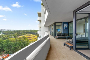 Luxe 2-Bed: Modern Interiors Balcony & BBQ Area, Sydney